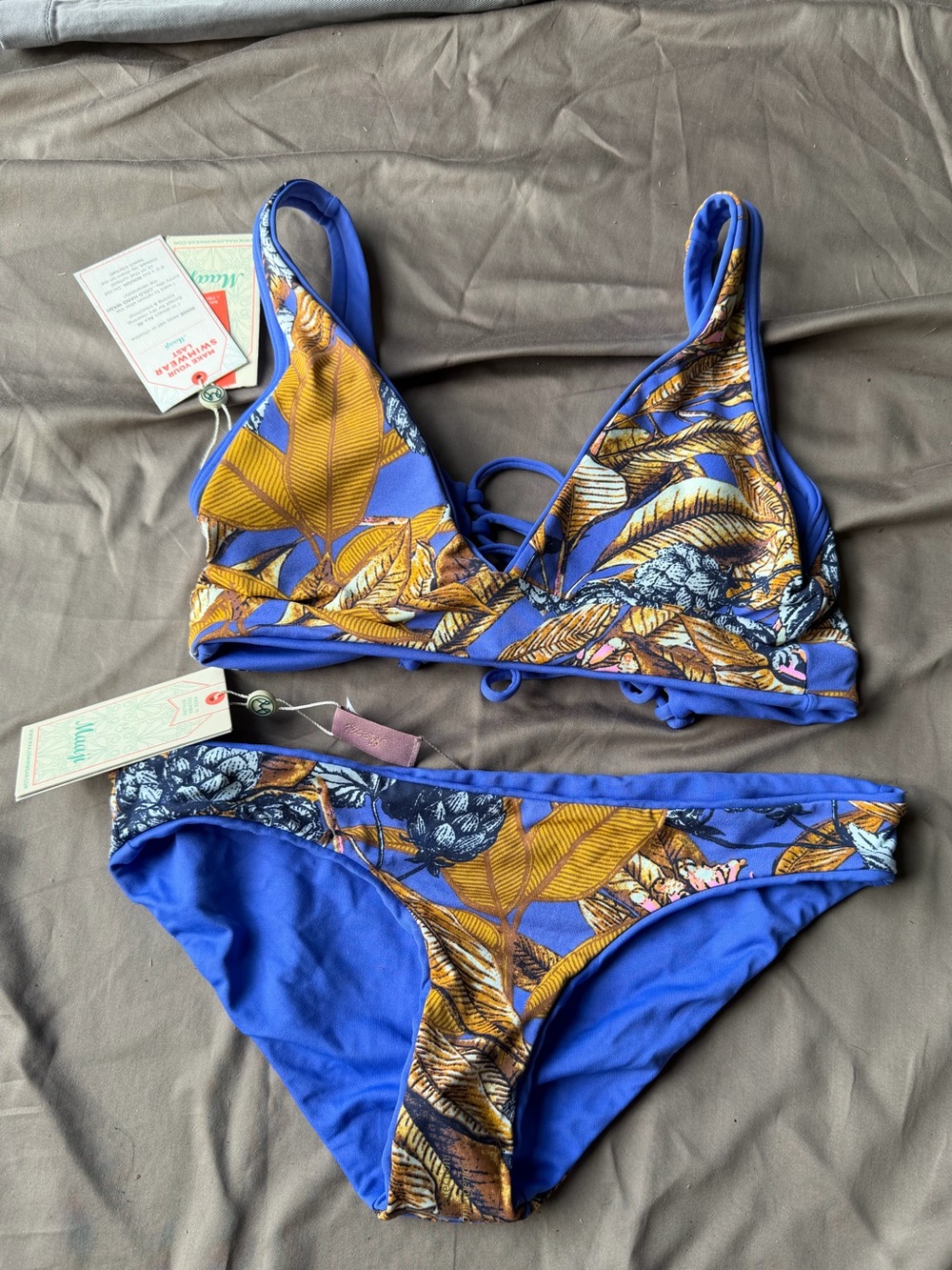 NWT Maaji Reversible Bikini Set Size Small $122 Retail